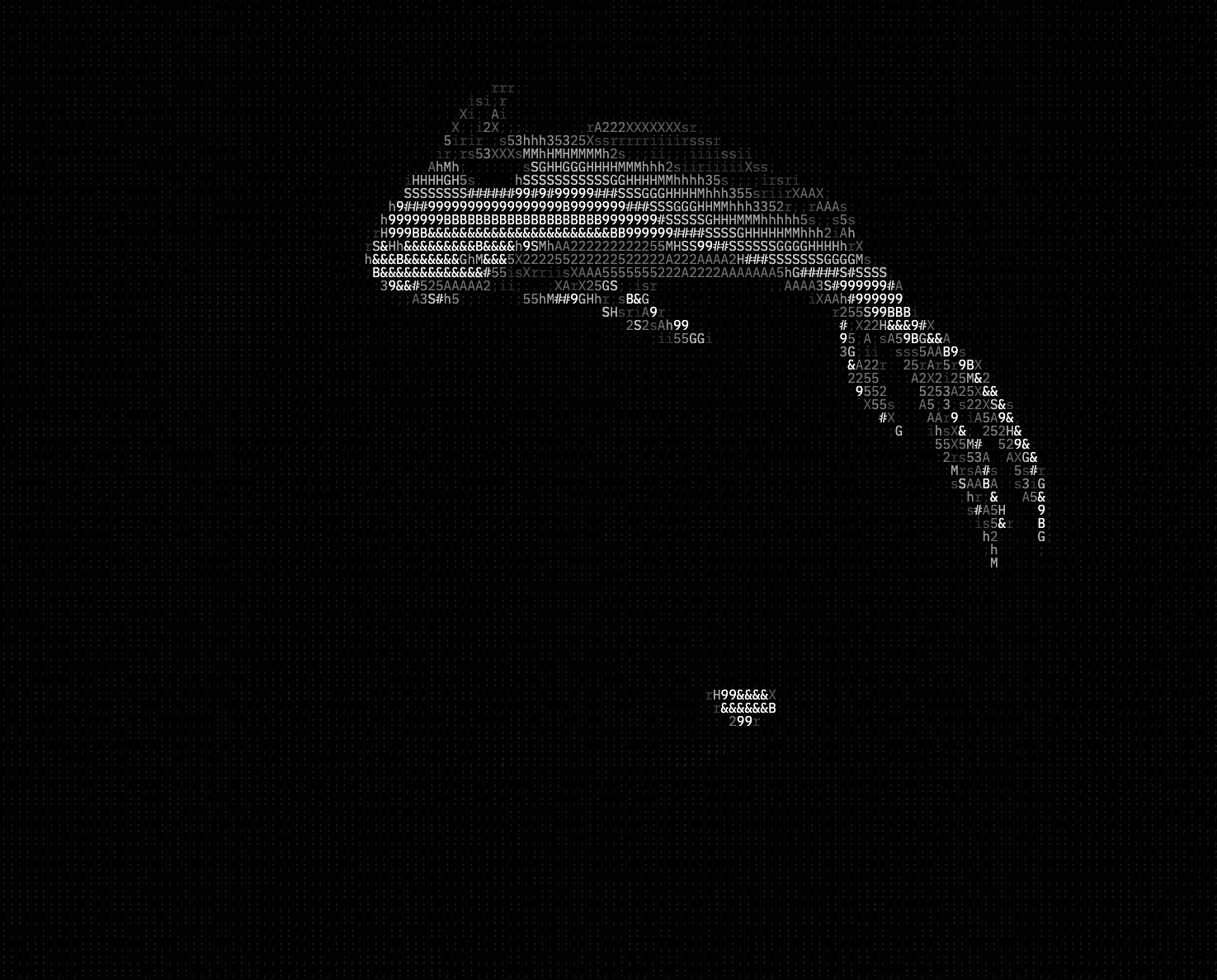 ASCII Art Animation (Dark Theme)